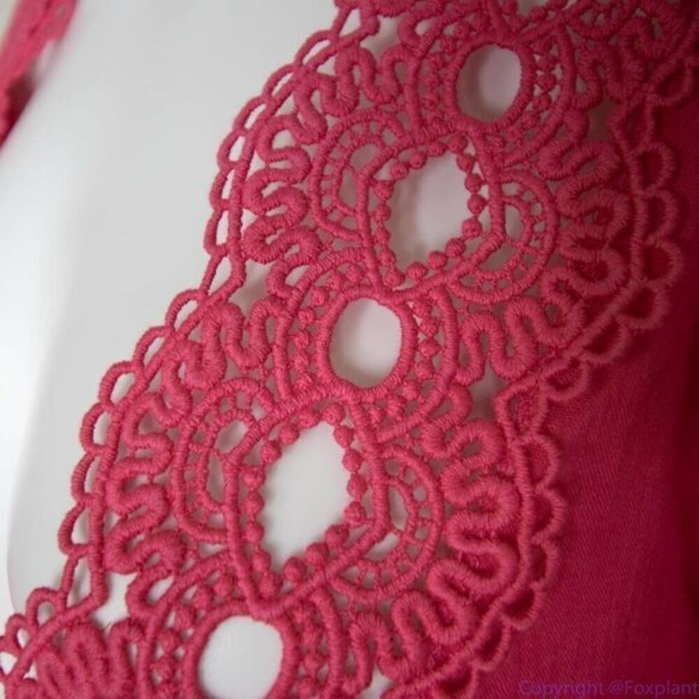 La Blanca pointelle cotton pink tunic, coverup size M‎ - Picture 7 of 16
